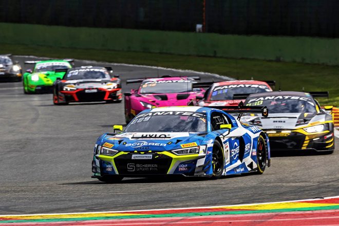 2023スパ24時間で総合3位となった17号車アウディR8 LMSエボII（シェラー・スポーツPHX）