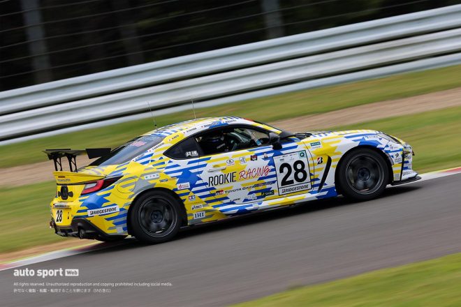 2023スーパー耐久第3戦SUGO　ORC ROOKIE GR86 CNF Conceptは新たなリヤウイングも装着している。