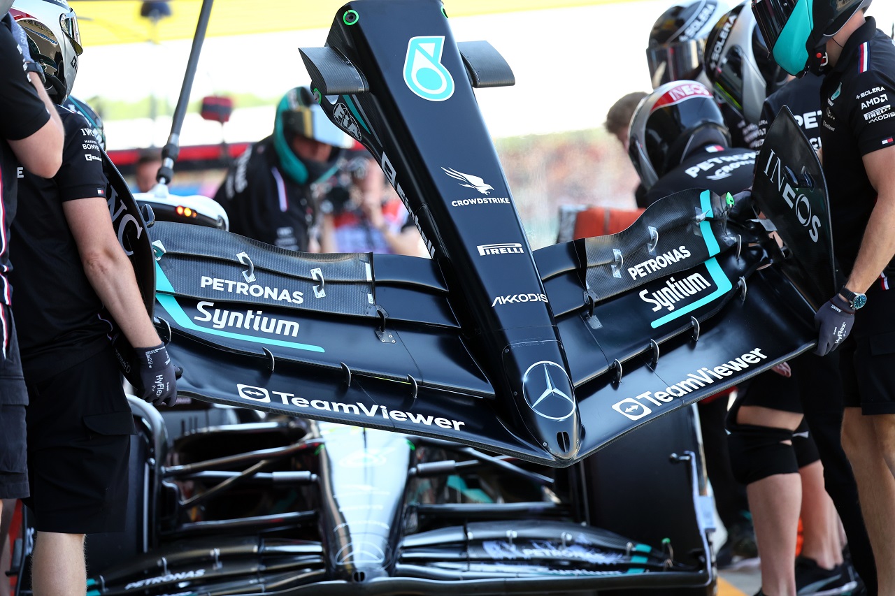 2023年F1第11戦イギリスGP　メルセデスW14の新ウイング