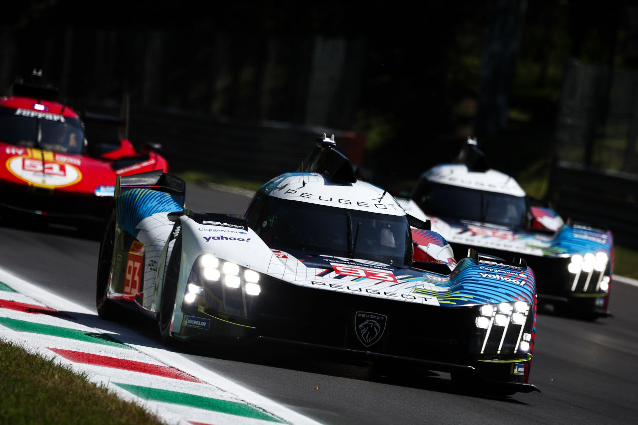 プジョー・トタルエナジーズの93号車プジョー9X8　2023年WEC第5戦モンツァ6時間レース