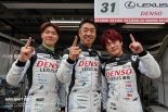 2023スーパー耐久第3戦SUGO　ST-Xポールを喜ぶ小高一斗／永井宏明／嵯峨宏紀（DENSO LEXUS RC F GT3）