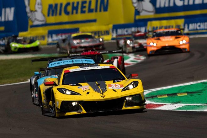 クラス4位に入ってドライバーズタイトルを決めたコルベット・レーシングの33号車シボレー・コルベットC8.R