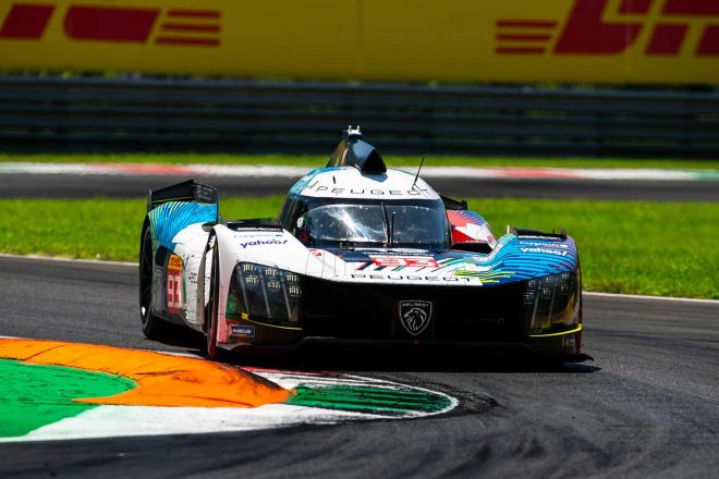 2023年WEC第5戦モンツァで3位に入ったプジョー・トタルエナジーズの93号車プジョー9X8