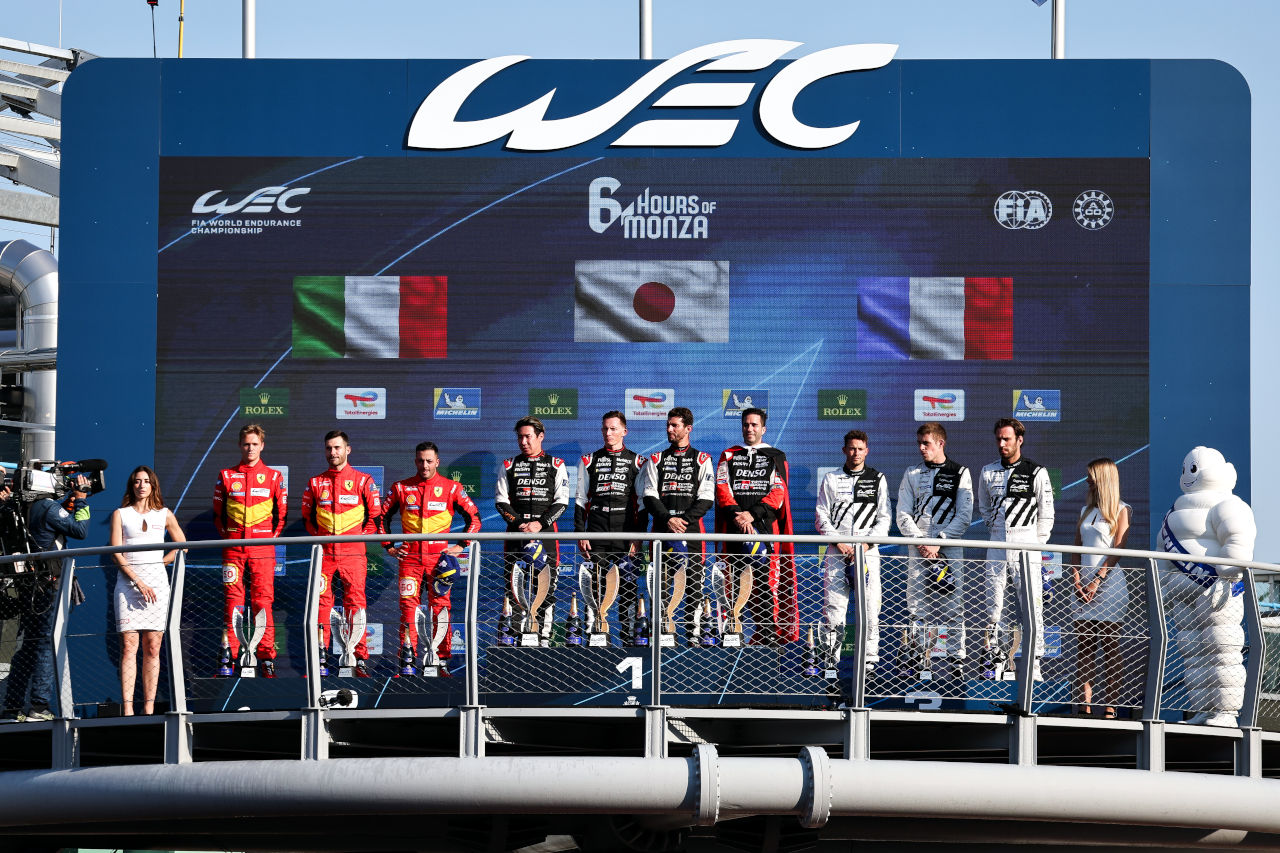 2023年WEC第5戦モンツァ6時間レース　ハイパーカークラス表彰式