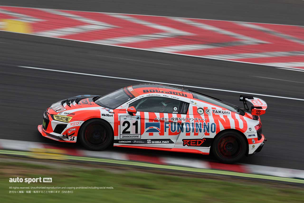 2023スーパー耐久第3戦SUGO　ベンチャー投資のファンディーノ Audi R8 LMS（山脇大輔／神晴也／S.ウォーキンショー）