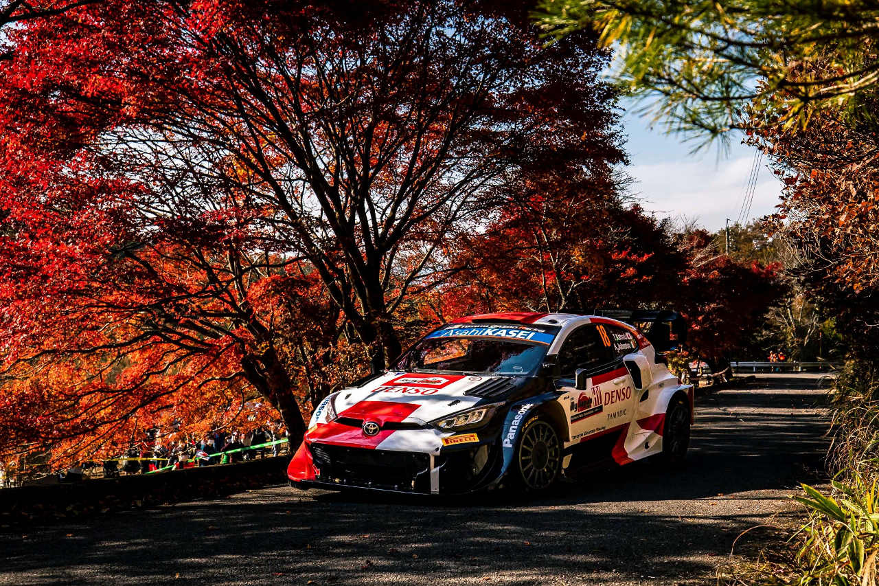 2022年のラリージャパン　三河湖SSの様子