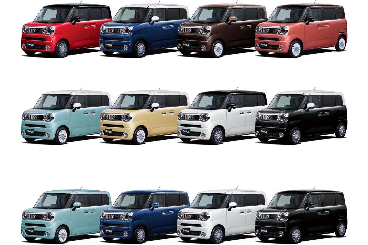 スズキ・ワゴンR スマイルのカラーラインアップ