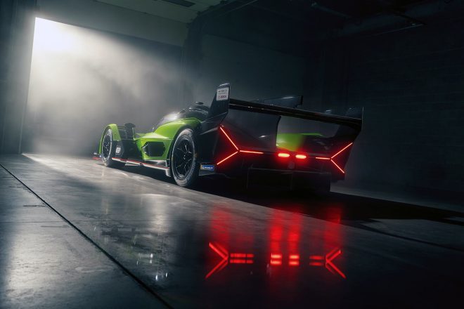 7月13日にランボルギーニが初公開した新型LMDh車両、SC63
