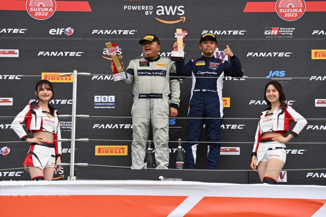 2023GTWCアジア第5戦鈴鹿　GT4アマクラスの表彰式