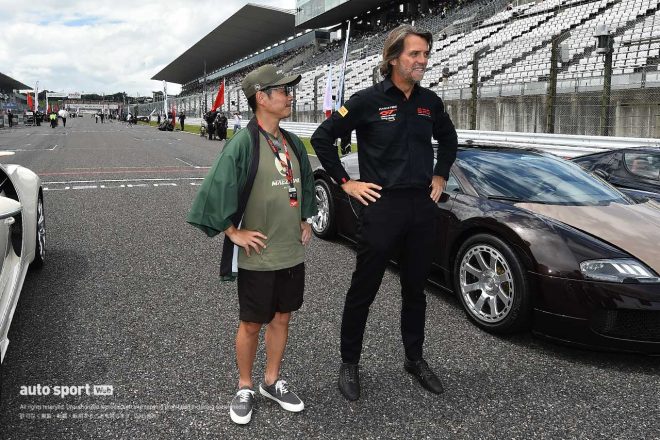 2023GTWCアジア第5戦鈴鹿　マエザワ・レーシングの前澤友作チームオーナー兼総監督とSROモータースポーツ・グループの創設者兼CEOであるステファン・ラテル