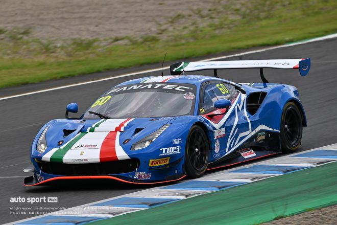 60 GT3 Pro-Am LMコルサ フェラーリ488 GT3 中西慧／脇阪薫一