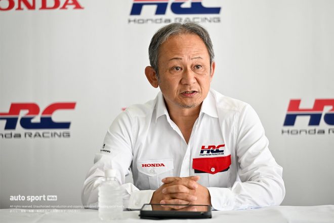 ホンダのスーパーGT活動を統括するプロジェクトリーダーの佐伯昌浩エンジニア