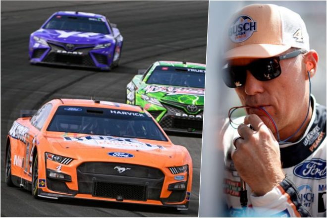 トップ6で唯一、トヨタの牙城を切り崩す力走を披露したケビン・ハーヴィック(スチュワート・ハース・レーシング/フォード・マスタング)は4位