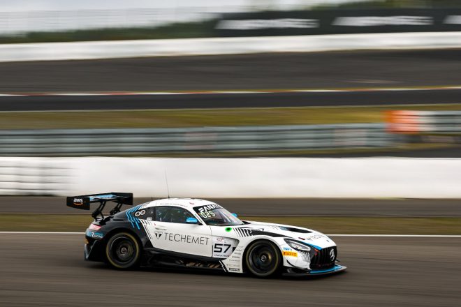 ゴールド・カップでクラス優勝を果たした157号車メルセデスAMG GT3エボ　2023年GTWCヨーロッパ第6戦ニュルブルクリンク