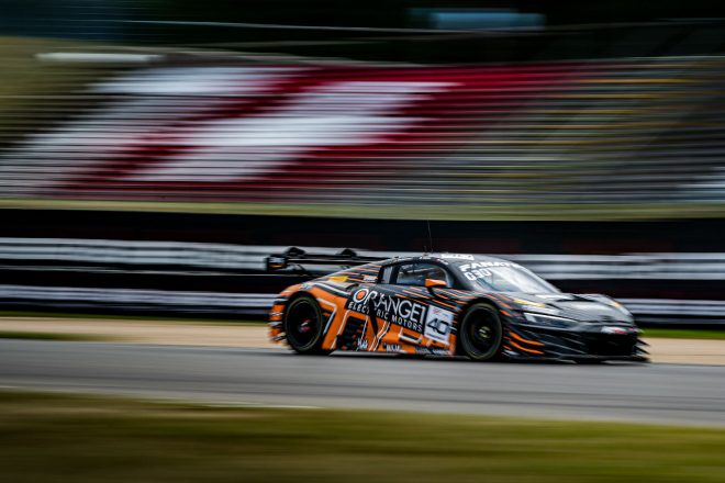 3位表彰台を獲得した40号車アウディR8 LMSエボII　2023年GTWCヨーロッパ第6戦ニュルブルクリンク