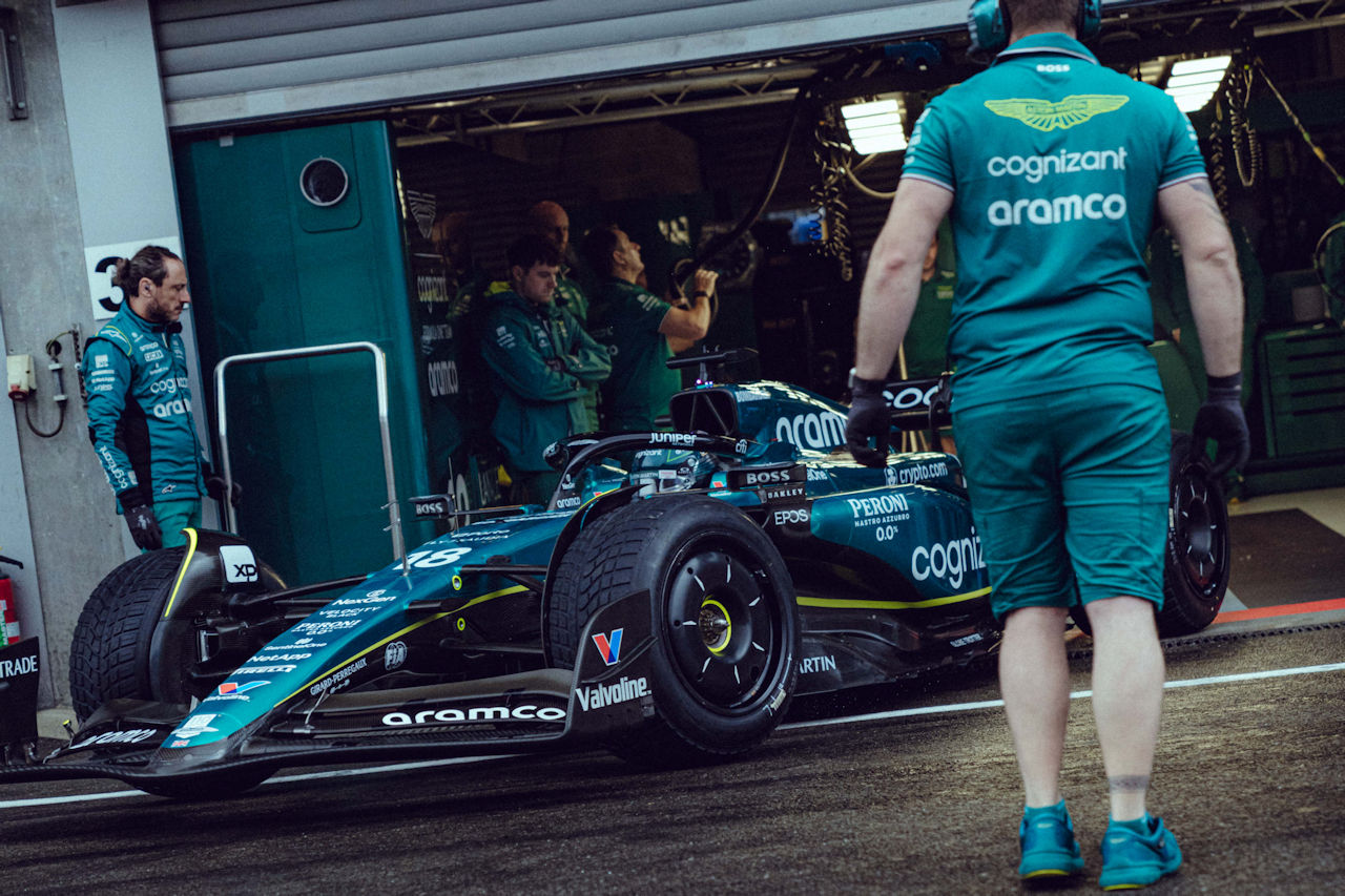 ピレリF1テスト（ベルギー）　ランス・ストロール（アストンマーティン）