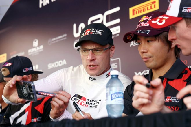 ヤリ-マティ・ラトバラと勝田貴元(TOYOTA GAZOO Racing WRT) 2023年WRC第9戦ラリー・フィンランド