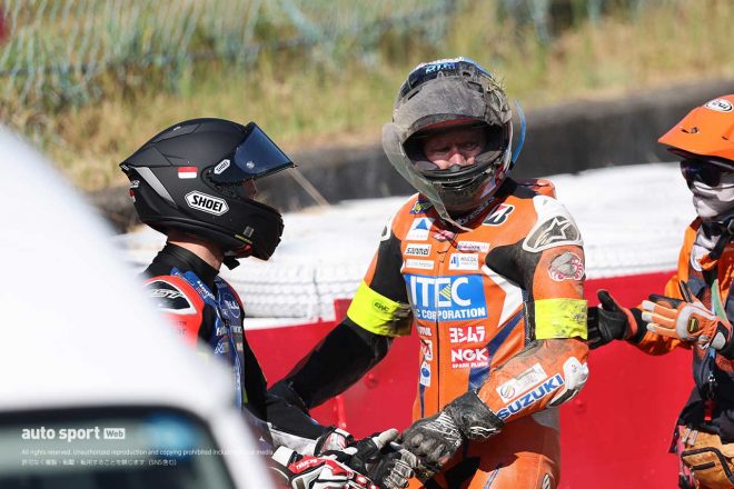 アラン・テシェ（F.C.C. TSR Honda France）、ジョシュ・ウォータース（S-PULSE DREAM RACING-ITEC）／2023鈴鹿8耐 予選1回目