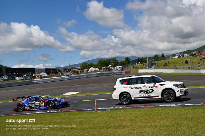 2023スーパーGT第4戦富士　FRO車両に回収されるSUBARU BRZ R&D SPORT