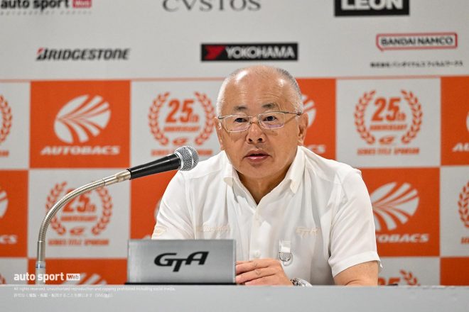 2023スーパーGT第4戦富士　GTA定例記者会見に臨んだ坂東正明代表