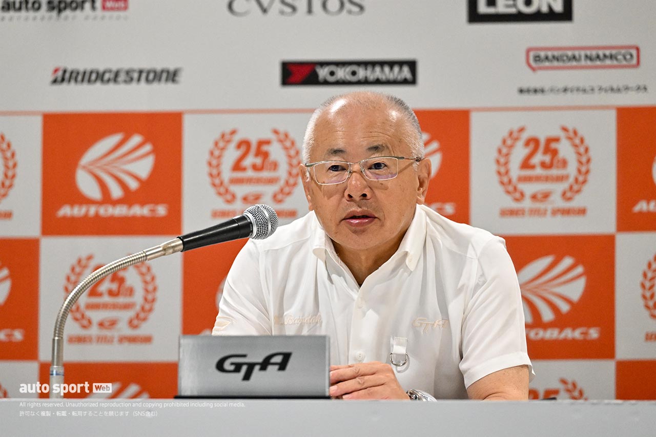 2023スーパーGT第4戦富士　GTA定例記者会見に臨んだ坂東正明代表