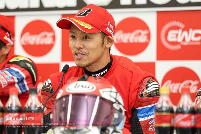 2023鈴鹿8耐：総合優勝を獲得した高橋巧（Team HRC with Japan Post）
