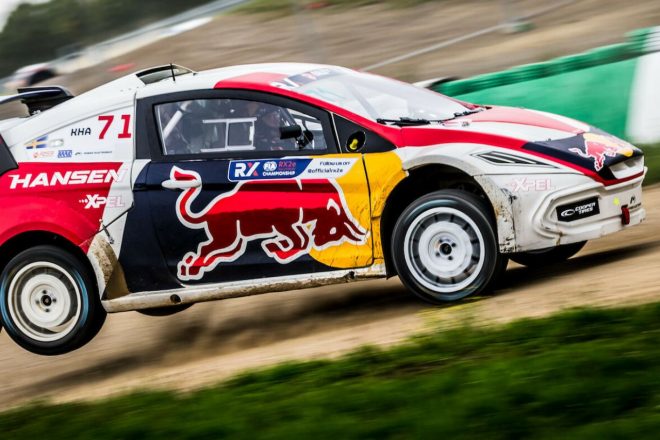 初日の予選プラクティスではケビン・ハンセン（Hansen World RX Team）が最速の座を奪う幕開けに