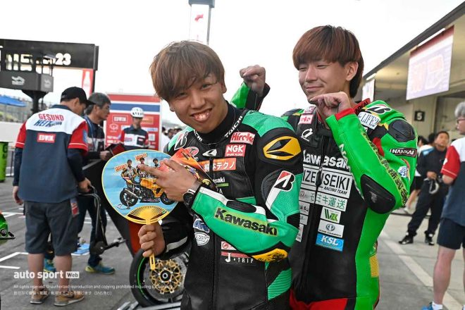 山中将基と中島陽向（Team BIZENSEIKI KirimotoTechno Works）