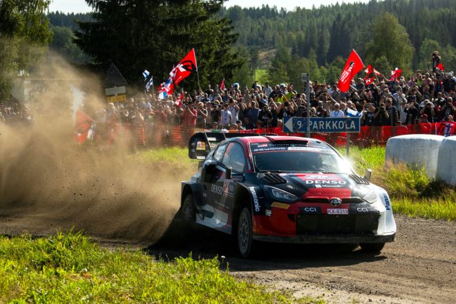 2022型のトヨタGRヤリス・ラリー1でスポット参戦し、総合5位となったヤリ-マティ・ラトバラ(TOYOTA GAZOO Racing WRT) 2023年WRC第9戦ラリー・フィンランド