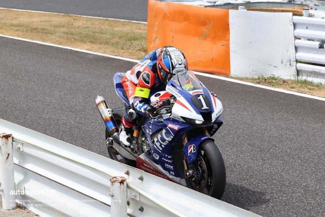 2023鈴鹿8耐：ピットインでも気を抜かないアラン・テシェ（F.C.C. TSR Honda France）