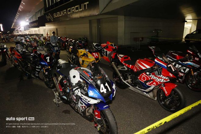 2023鈴鹿8耐：決勝レース後のマシン保管