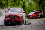 大会2連覇とニューマシンのデビューウインを狙うチーム三菱ラリーアートの新型トライトン