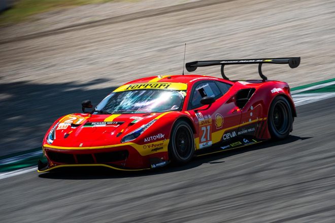 2023WEC第5戦モンツァ　AFコルセの21号車フェラーリ488 GTEエボ
