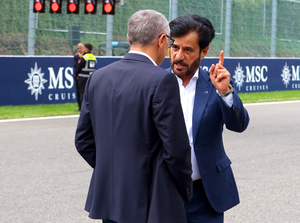 2023年F1第13戦ベルギーGP　ステファノ・ドメニカリCEO、国際自動車連盟（FIA）のモハメド・ビン・スライエム会長