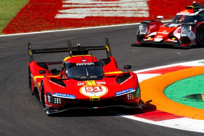 フェラーリAFコルセの51号車フェラーリ499P（ジェームス・カラド／アレッサンドロ・ピエール・グイディ、アントニオ・ジョビナッツィ組）