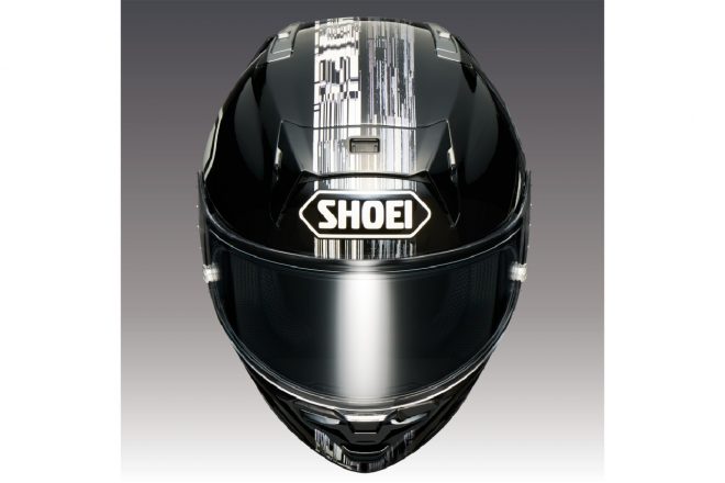 SHOEI X-Fifteen CROSS LOGO TC-5（BLACK／WHITE）