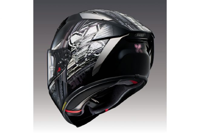 SHOEI X-Fifteen CROSS LOGO TC-5（BLACK／WHITE）
