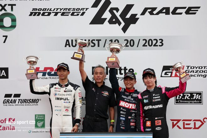 2023スーパーフォーミュラ第7戦もてぎ　表彰式