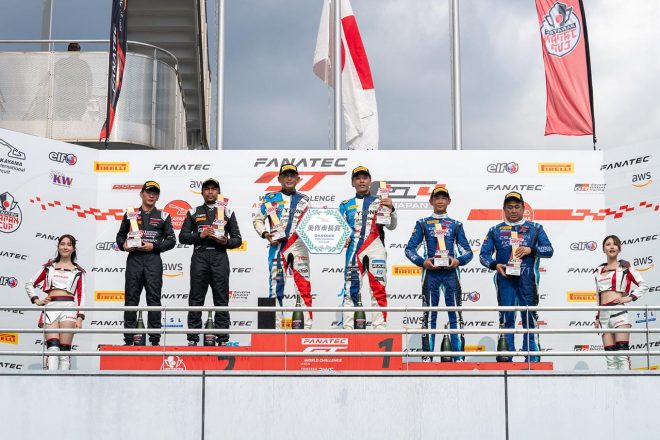 2023 GTワールドチャレンジ・アジア第5ラウンド岡山　GT4表彰台