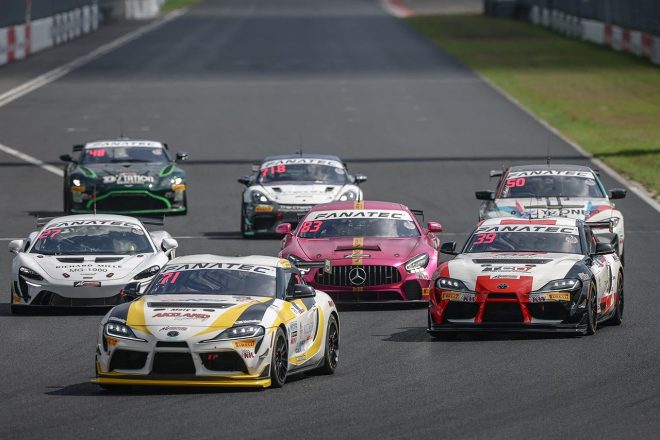 2023 GTワールドチャレンジ・アジア第5ラウンド岡山　GT4ジャパンのスタートシーン