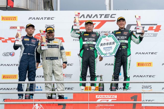 2023 GTワールドチャレンジ・アジア第5ラウンド岡山　GT4 AM表彰台