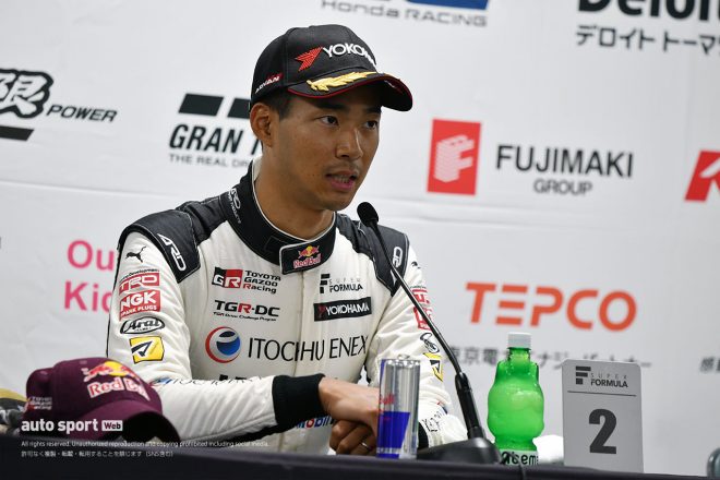 2023スーパーフォーミュラ第7戦もてぎ　2位の平川亮（ITOCHU ENEX TEAM IMPUL）