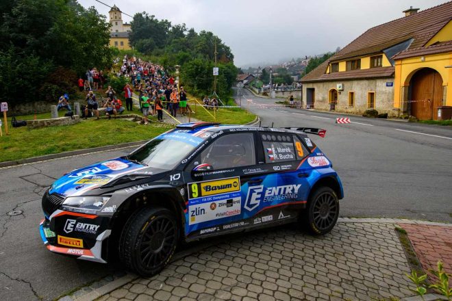 金曜予選ステージ最速となったフィリップ・マレシュ（シュコダ・ファビアRally2 EVO）