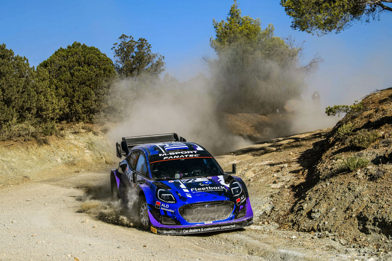 地元ギリシャ出身のジョルダン・セルデリディス（フォード・プーマ・ラリー1） 2022年WRC第10戦ギリシャ