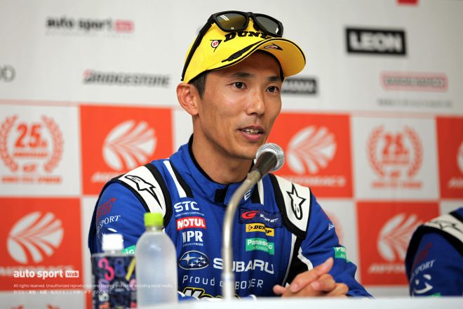 GT300最多となる14回目のポールを獲得した山内英輝（SUBARU BRZ R&D SPORT）