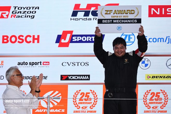 2023スーパーGT第5戦鈴鹿　ZFアワード『ベストメカニック賞』を受賞したBamboo Airways ランボルギーニ GT3