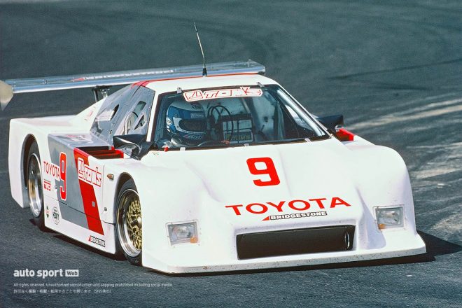 1983年の鈴鹿500kmレースを戦い、総合2位となったトヨタトムス82C。星野薫と関谷正徳がドライブした。