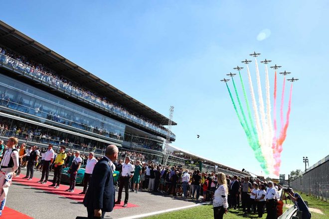 2022年F1イタリアGP　決勝レース前セレモニーの様子