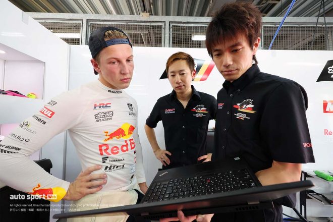 スーパーフォーミュラデビュー戦で初優勝を遂げたリアム・ローソン（TEAM MUGEN）