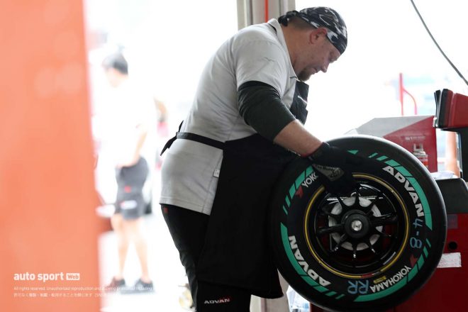 全日本スーパーフォーミュラ選手権にサステナブル素材を配合したレーシングタイヤを供給している横浜ゴム